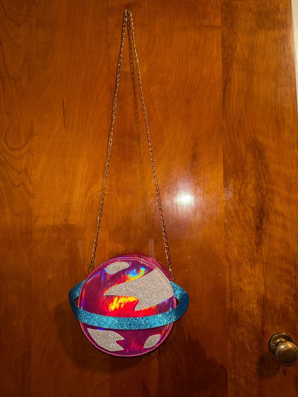 Holographic Planet Crossbody Bag
